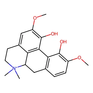 (+)-Magnoflorine Iodide structure