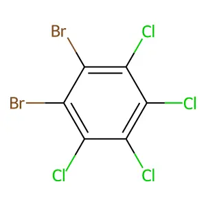 1,2-dibromo-3,4,5,6-tetrachlorobenzene structure
