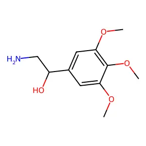 2-amino-1-(3,4,5-trimethoxyphenyl)ethanol structure