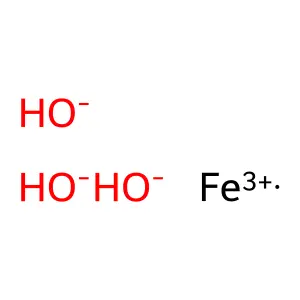 Diiron trioxide hydrate structure