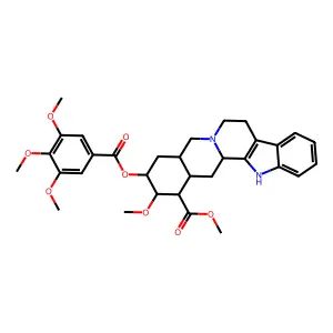 methyl (1R,15S,17R,18R,19S,20S)-18-methoxy-17-(3,4,5-trimethoxybenzoyl)oxy-1,3,11,12,14,15,16,17,18,19,20,21-dodecahydroyohimban-19-carboxylate structure