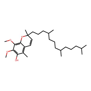 7,8-dimethoxy-2,5-dimethyl-2-(4,8,12-trimethyltridecyl)chromen-6-ol structure