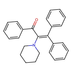 1,3,3-triphenyl-2-piperidin-1-ylprop-2-en-1-one structure