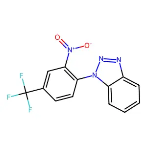 1-[2-nitro-4-(trifluoromethyl)phenyl]-1H-1,2,3-benzotriazole structure
