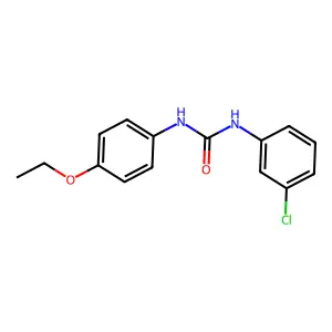 1-(3-chlorophenyl)-3-(4-ethoxyphenyl)urea structure