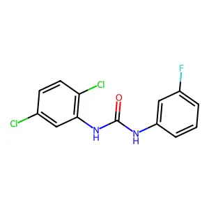 1-(2,5-dichlorophenyl)-3-(3-fluorophenyl)urea structure