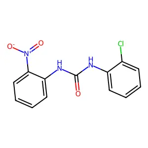 1-(2-chlorophenyl)-3-(2-nitrophenyl)urea structure
