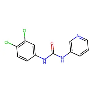 1-(3,4-dichlorophenyl)-3-pyridin-3-ylurea structure