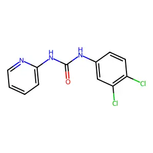 1-(3,4-dichlorophenyl)-3-pyridin-2-ylurea structure