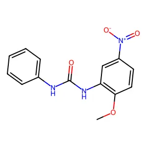 1-(2-methoxy-5-nitrophenyl)-3-phenylurea structure