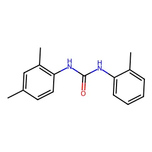 1-(2,4-dimethylphenyl)-3-(2-methylphenyl)urea structure