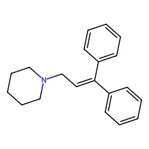 1-(3,3-diphenylprop-2-enyl)piperidine structure