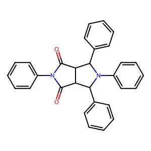 1,2,3,5-tetraphenyl-1,3,3a,6a-tetrahydropyrrolo[3,4-c]pyrrole-4,6-dione structure