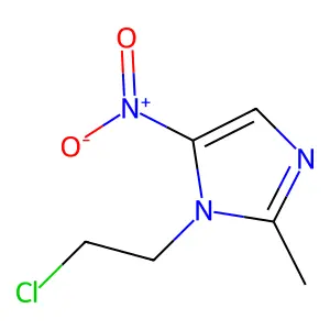 1-(2-chloroethyl)-2-methyl-5-nitroimidazole structure