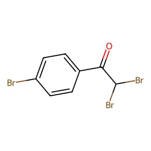 2,2-dibromo-1-(4-bromophenyl)ethanone structure