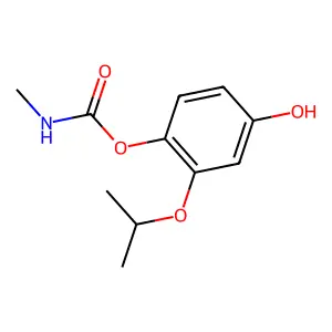 (4-hydroxy-2-propan-2-yloxyphenyl) N-methylcarbamate structure