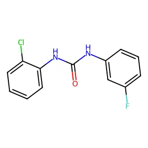 1-(2-chlorophenyl)-3-(3-fluorophenyl)urea structure