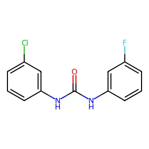 1-(3-chlorophenyl)-3-(3-fluorophenyl)urea structure