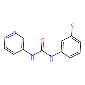 1-(3-chlorophenyl)-3-pyridin-3-ylurea structure