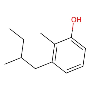 2-methyl-3-(2-methylbutyl)phenol structure