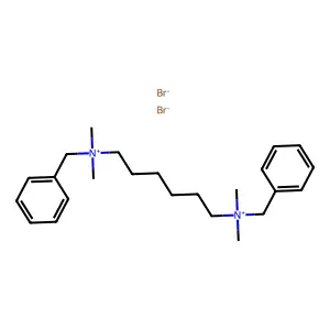 benzyl-[6-[benzyl(dimethyl)azaniumyl]hexyl]-dimethylazanium dibromide structure