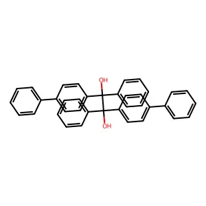 1,2-diphenyl-1,2-bis(4-phenylphenyl)ethane-1,2-diol structure