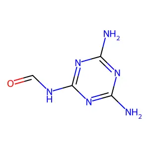 N-(4,6-Diamino-1,3,5-triazin-2-yl)formamide structure