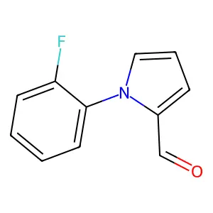 1-(2-fluorophenyl)pyrrole-2-carbaldehyde structure