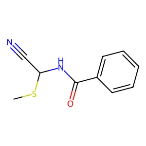 alpha-Methylmercaptohippuronitrile structure
