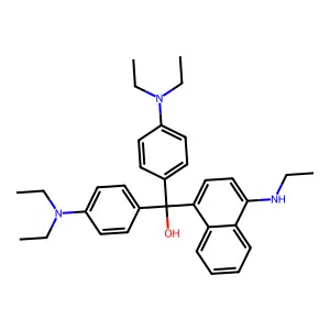 bis[4-(diethylamino)phenyl]-[4-(ethylamino)naphthalen-1-yl]methanol structure