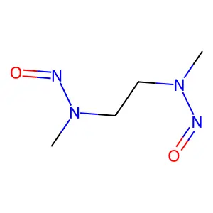 N-methyl-N-[2-[methyl(nitroso)amino]ethyl]nitrous amide structure