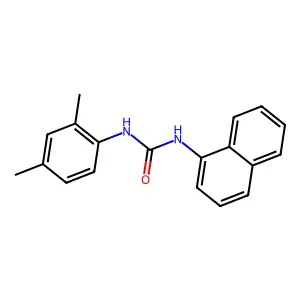 1-(2,4-dimethylphenyl)-3-(naphthalen-1-yl)urea structure