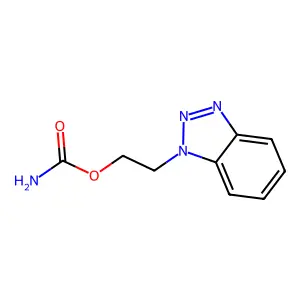 1-(2-CARBAMYLOXYETHYL)BENZOTRIAZOLE structure