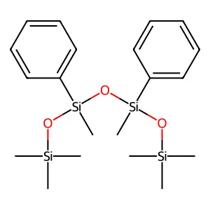 trimethyl-[methyl-(methyl-phenyl-trimethylsilyloxysilyl)oxy-phenylsilyl]oxysilane structure