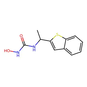 1-[1-(1-benzothiophen-2-yl)ethyl]-3-hydroxyurea structure