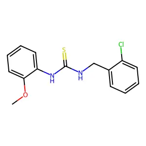 1-[(2-chlorophenyl)methyl]-3-(2-methoxyphenyl)thiourea structure