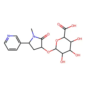 Trans-3'-Hydroxycotinine O glucoronide structure