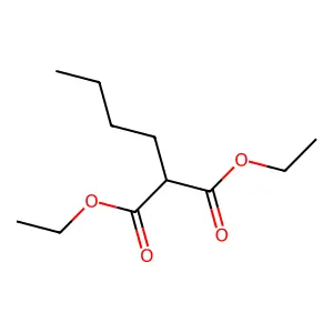 Diethyl butylmalonate structure