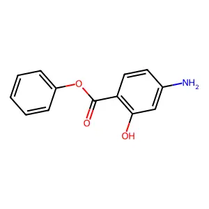 Phenyl 4-aminosalicylate structure