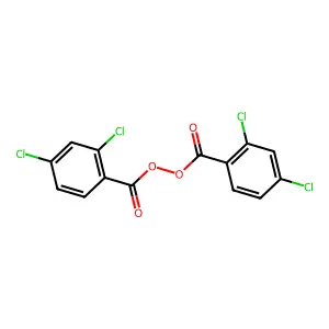 (2,4-dichlorobenzoyl) 2,4-dichlorobenzenecarboperoxoate structure