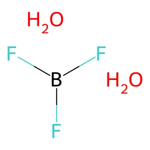 Boron trifluoride dihydrate structure
