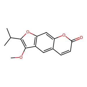 Peucedanin structure