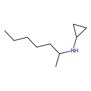 HEXYLAMINE, N-CYCLOPROPYL-1-METHYL- structure