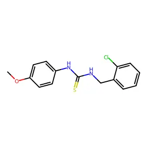 1-[(2-chlorophenyl)methyl]-3-(4-methoxyphenyl)thiourea structure