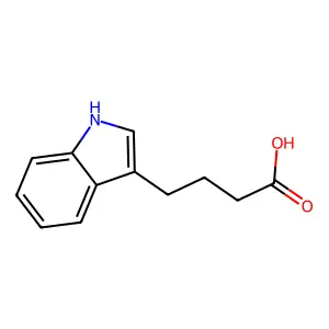 Indole-3-butyric acid structure