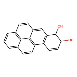 7,8-dihydrobenzo[a]pyrene-7,8-diol structure