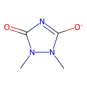 1,2,4-Triazolidine-3,5-dione, 1,2-dimethyl-, ion(1-) structure