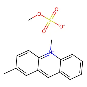2,10-Dimethylacridinium methyl sulfate structure
