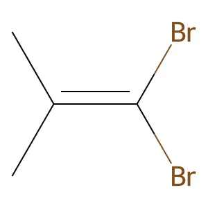 1,1-dibromo-2-methylprop-1-ene structure