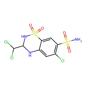 trichlormethiazide structure